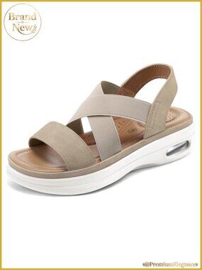Comfortable Walking Sandals Air Cushion Platform Sport Sandals Slip Resistant